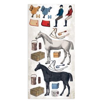 Stamperia - Designpapier "Romantic Horses" Paper Pack 6x12 Inch - 10 Bogen