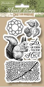 Stamperia - Naturkautschukstempel "Squirrel" Natural Rubber Stamp