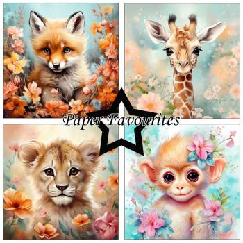 Paper Favourites - Designpapier "Baby Animals" Paper Pack 12x12 Inch 8 Bogen