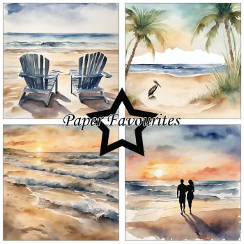 Paper Favourites - Designpapier "Beachy" Paper Pack 12x12 Inch 8 Bogen