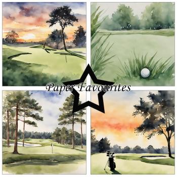 Paper Favourites - Designpapier "Golfing" Paper Pack 12x12 Inch 8 Bogen