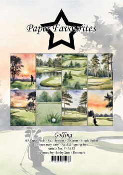 Paper Favourites - Designpapier "Golfing" Paper Pack A5 - 24 Bogen