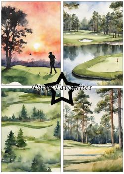 Paper Favourites - Designpapier "Golfing" Paper Pack A5 - 24 Bogen