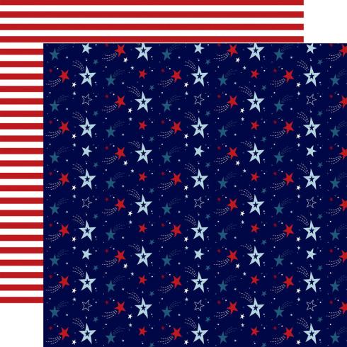 Echo Park - Designpapier "Stars And Stripes Forever" Collection Kit 12x12 Inch - 12 Bogen