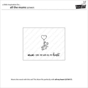 Lawn Fawn - Stempelset "All the Mums" Clear Stamp