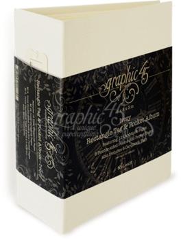 Graphic 45 - Album "Ivory" Rectangle Tag & Pocket Album 6x8 Inch