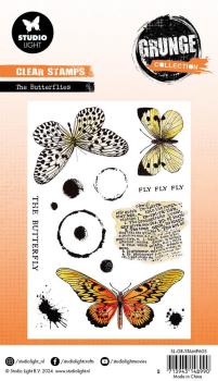 Studio Light - Stempelset "The Butterflies" Clear Stamps Grunge Collection