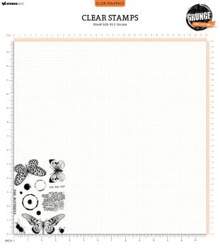 Studio Light - Stempelset "The Butterflies" Clear Stamps Grunge Collection