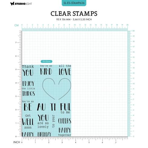 Studio Light - Stempelset "Pop-Up Cards" Clear Stamps