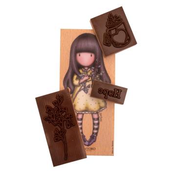 Studio Light Gorjuss - Holzstempel "Be Kind" Wooden Stamp Set - 4 Stempel