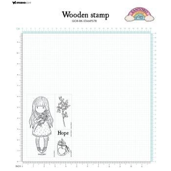 Studio Light Gorjuss - Holzstempel "Be Kind" Wooden Stamp Set - 4 Stempel