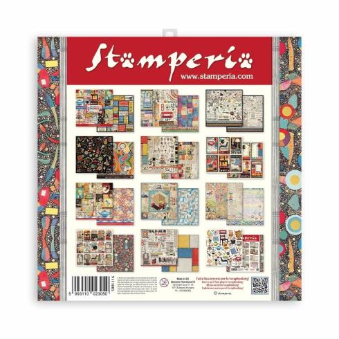 Stamperia - Designpapier "Bauhaus" Paper Pack 12x12 Inch - 10 Bogen