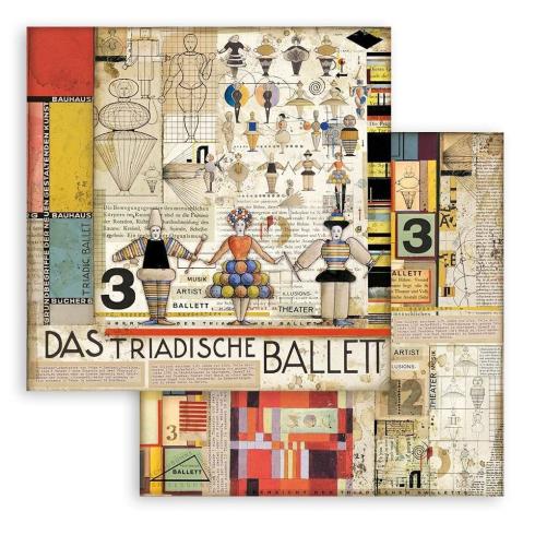 Stamperia - Designpapier "Bauhaus" Paper Pack 8x8 Inch - 10 Bogen