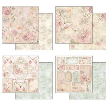 Stamperia - Designpapier "Shabby Rose" Paper Pack 12x12 Inch - 10 Bogen