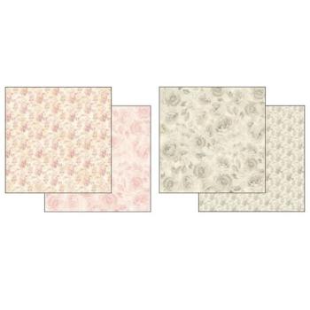 Stamperia - Designpapier "Shabby Rose" Paper Pack 12x12 Inch - 10 Bogen