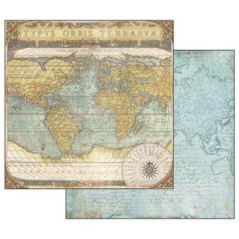 Stamperia - Designpapier "Around the World" Paper Pack 12x12 Inch - 10 Bogen