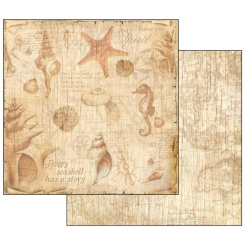 Stamperia - Designpapier "Sea Land" Paper Pack 12x12 Inch - 10 Bogen