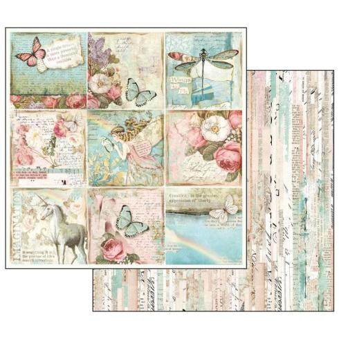 Stamperia - Designpapier "Wonderland" Paper Pack 12x12 Inch - 10 Bogen