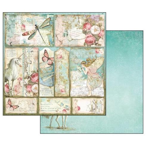 Stamperia - Designpapier "Wonderland" Paper Pack 12x12 Inch - 10 Bogen