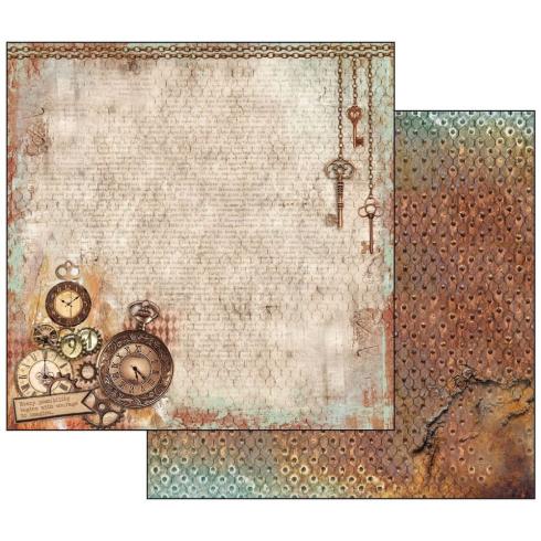 Stamperia - Designpapier "Clockwise" Paper Pack 12x12 Inch - 10 Bogen