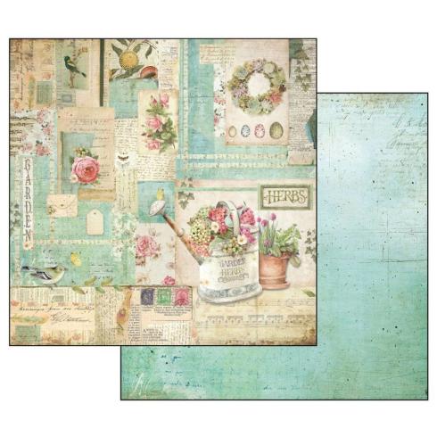 Stamperia - Designpapier "Garden" Paper Pack 12x12 Inch - 10 Bogen