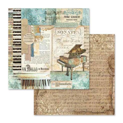 Stamperia - Designpapier "Music" Paper Pack 12x12 Inch - 10 Bogen