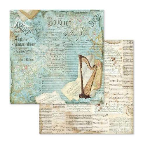 Stamperia - Designpapier "Music" Paper Pack 12x12 Inch - 10 Bogen