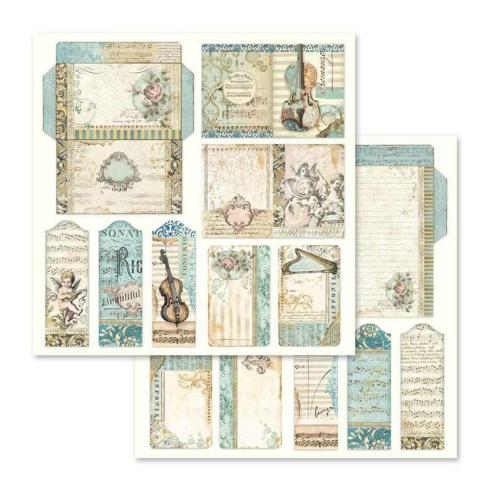 Stamperia - Designpapier "Music" Paper Pack 12x12 Inch - 10 Bogen