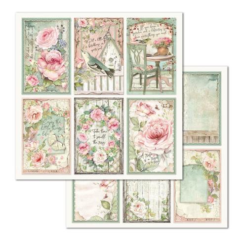 Stamperia - Designpapier "House of Roses" Paper Pack 12x12 Inch - 10 Bogen