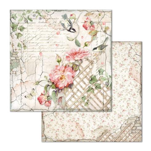 Stamperia - Designpapier "House of Roses" Paper Pack 12x12 Inch - 10 Bogen