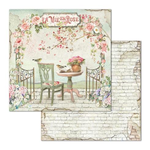 Stamperia - Designpapier "House of Roses" Paper Pack 12x12 Inch - 10 Bogen