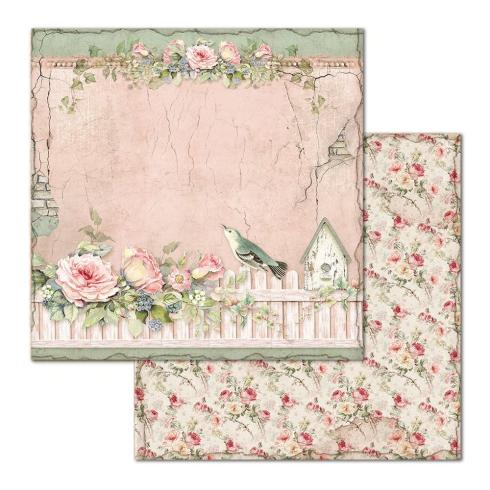 Stamperia - Designpapier "House of Roses" Paper Pack 12x12 Inch - 10 Bogen