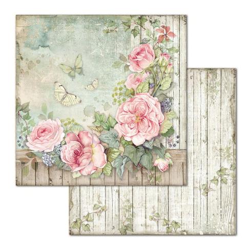 Stamperia - Designpapier "House of Roses" Paper Pack 12x12 Inch - 10 Bogen