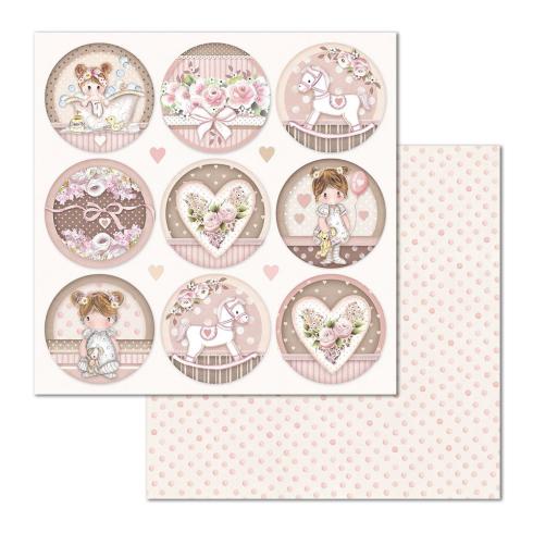 Stamperia - Designpapier "Little Girl" Paper Pack 12x12 Inch - 10 Bogen