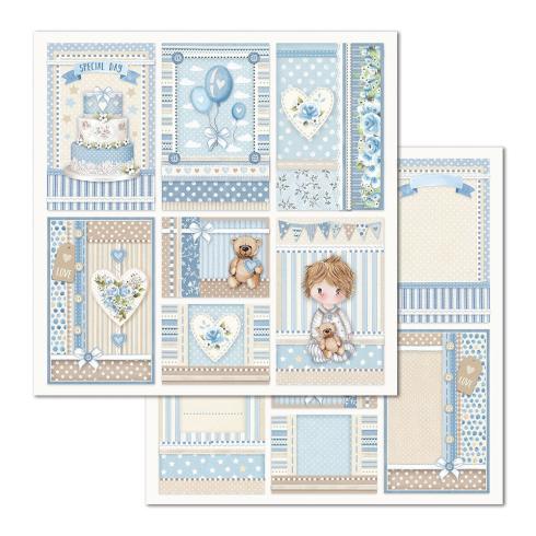 Stamperia - Designpapier "Little Boy" Paper Pack 12x12 Inch - 10 Bogen