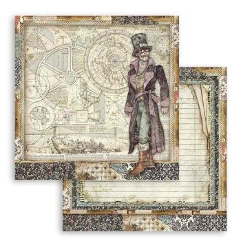 Stamperia - Designpapier "Sir Vagabond" Paper Pack 12x12 Inch - 10 Bogen