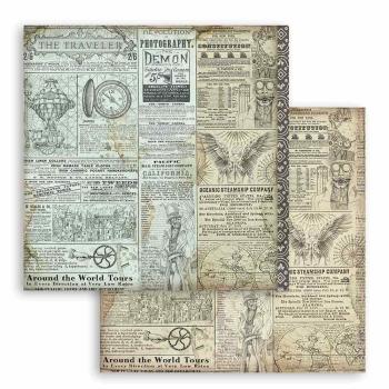 Stamperia - Designpapier "Sir Vagabond" Paper Pack 12x12 Inch - 10 Bogen