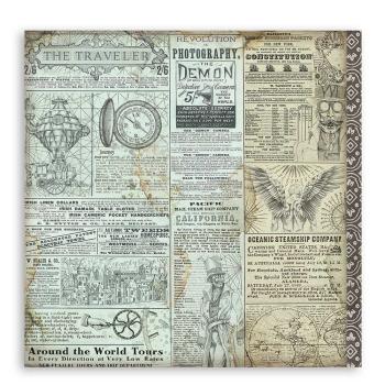 Stamperia - Designpapier "Sir Vagabond The Traveler" Paper Sheets 12x12 Inch - 10 Bogen