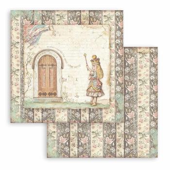 Stamperia - Designpapier "Alice in Wonderland and Through the Looking Glass" Maxi Paper Pack 12x12 Inch - 10 Bogen