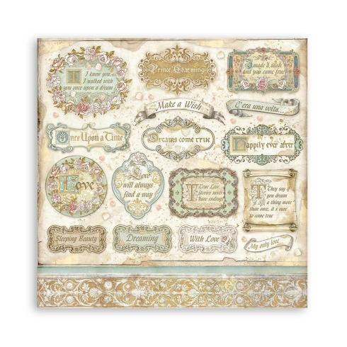 Stamperia - Designpapier "Sleeping Beauty" Paper Pack 12x12 Inch - 10 Bogen