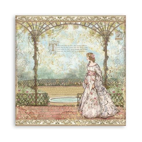 Stamperia - Designpapier "Sleeping Beauty Princess" Paper Sheets 12x12 Inch - 10 Bogen