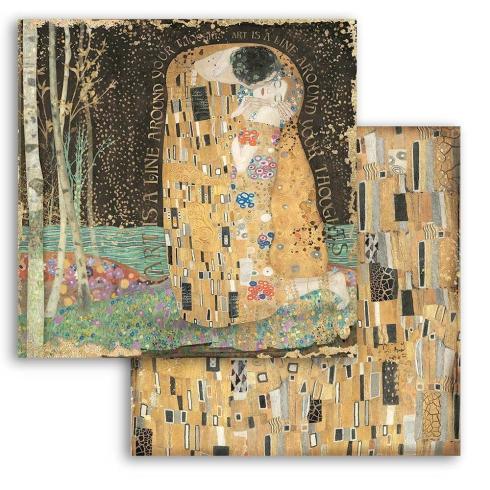 Stamperia - Designpapier "Klimt The Kiss" Paper Sheets 12x12 Inch - 10 Bogen