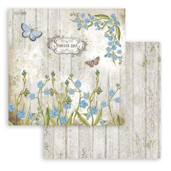 Stamperia - Designpapier "Romantic Garden House Columbin" Paper Sheets 12x12 Inch - 10 Bogen