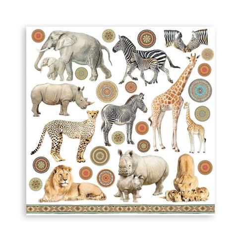 Stamperia - Designpapier "Savana" Paper Pack 12x12 Inch - 10 Bogen