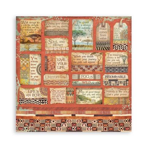 Stamperia - Designpapier "Savana" Paper Pack 12x12 Inch - 10 Bogen