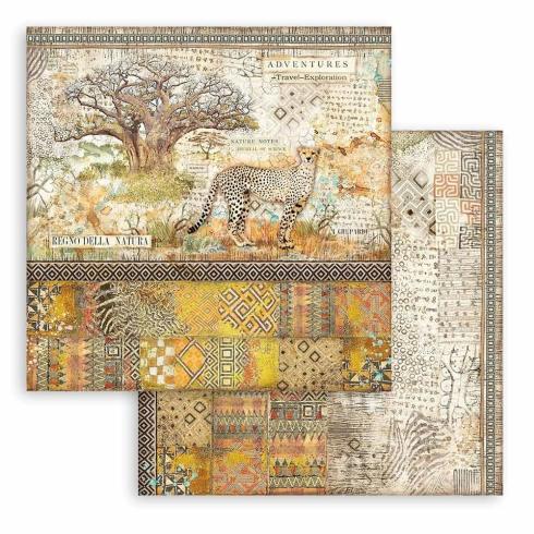 Stamperia - Designpapier "Savana" Paper Pack 12x12 Inch - 10 Bogen