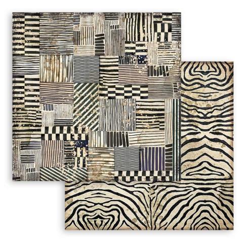 Stamperia - Designpapier "Savana" Maxi Paper Pack 12x12 Inch - 10 Bogen