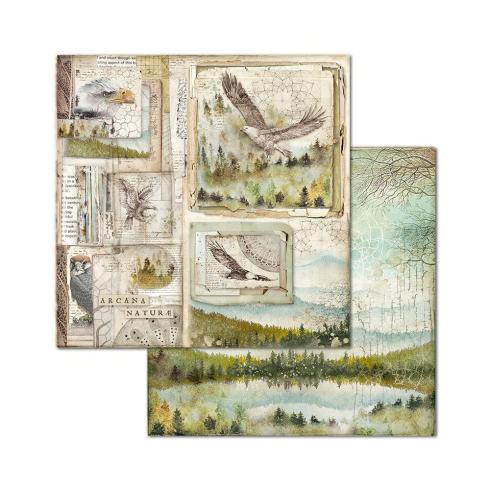 Stamperia - Designpapier "Forest" Paper Pack 8x8 Inch - 10 Bogen