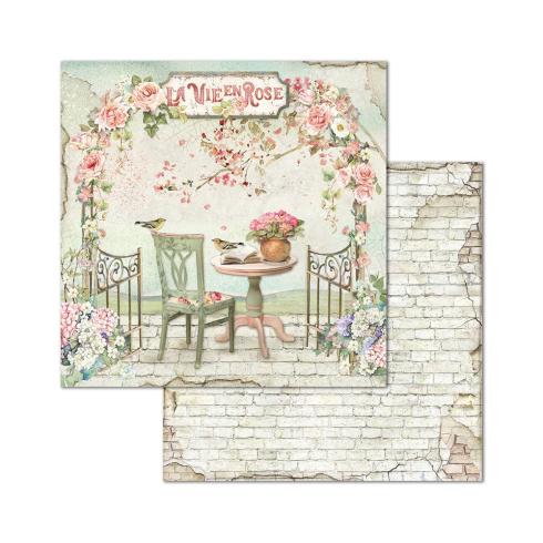 Stamperia - Designpapier "House of Roses" Paper Pack 8x8 Inch - 10 Bogen