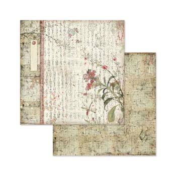 Stamperia - Designpapier "Oriental Garden" Paper Pack 8x8 Inch - 10 Bogen